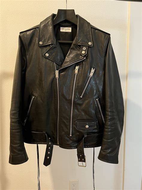 Saint Laurent 2016 L17 Leather Moto Jacket .